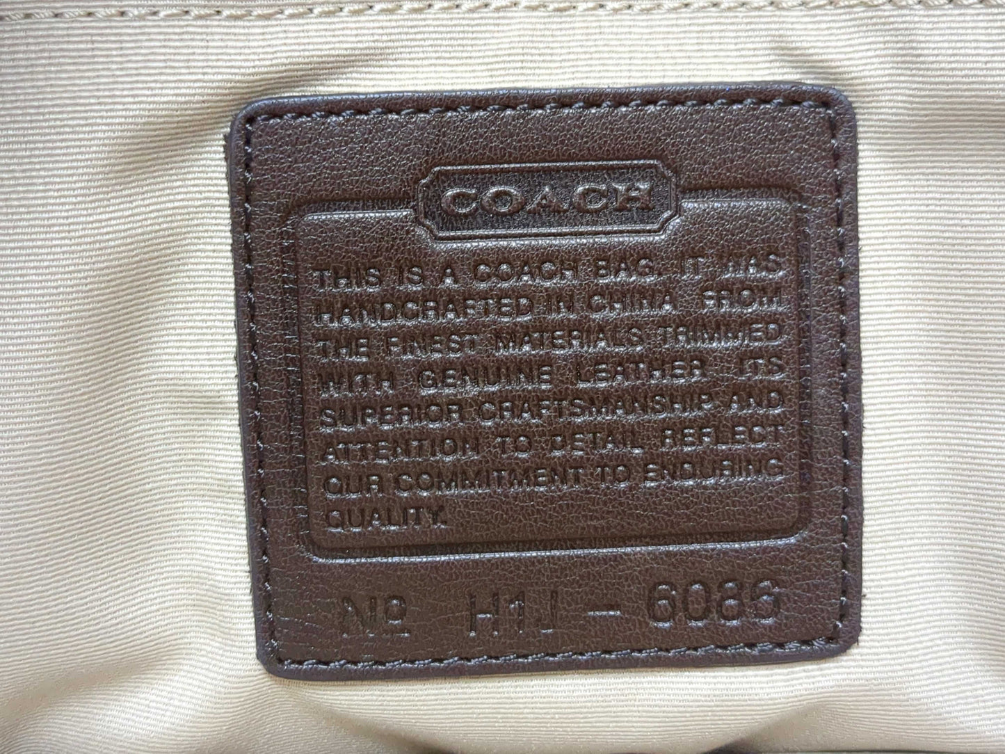 COACH Signature C1R-6097 H1J-6086 Handbag