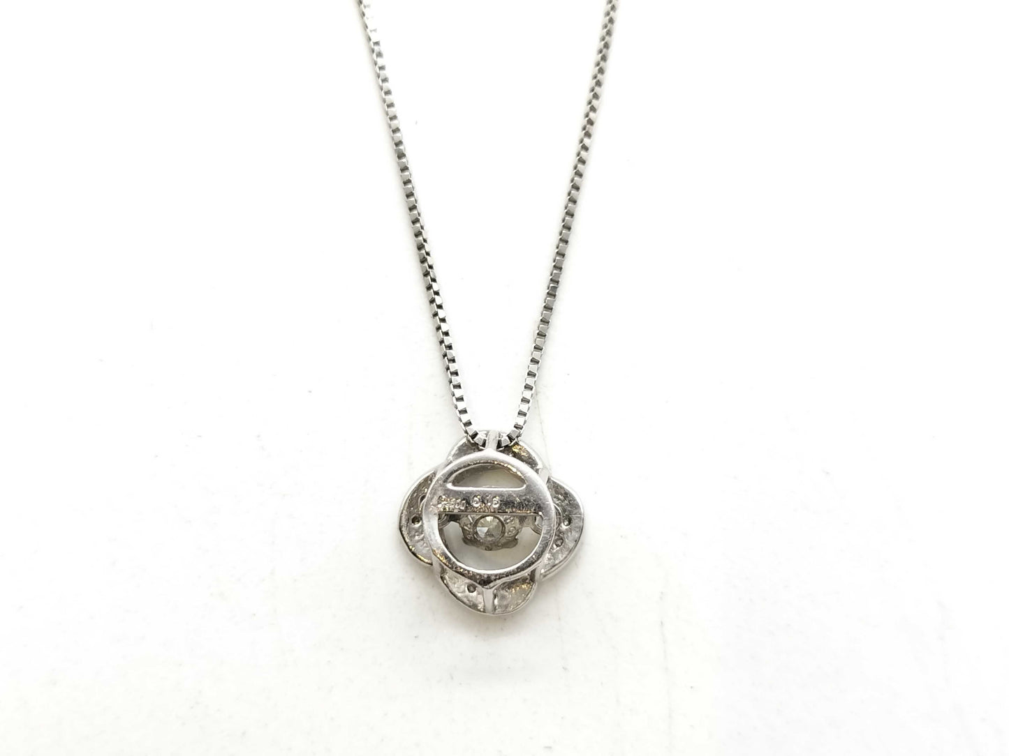 D0.16ct Pt900/850 2.3g Necklace
