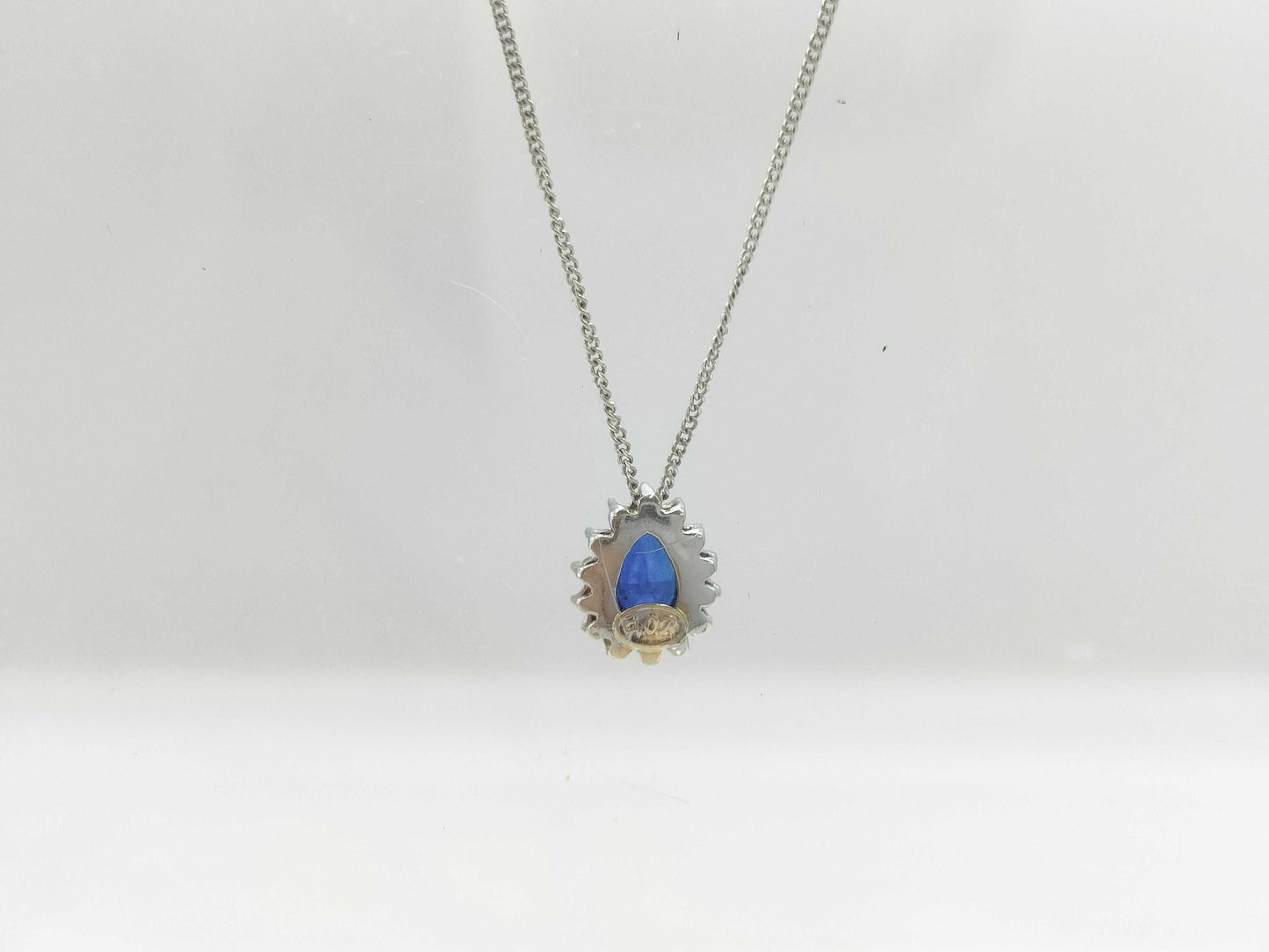 Sapphire and Diamond 750 2.5g Necklace