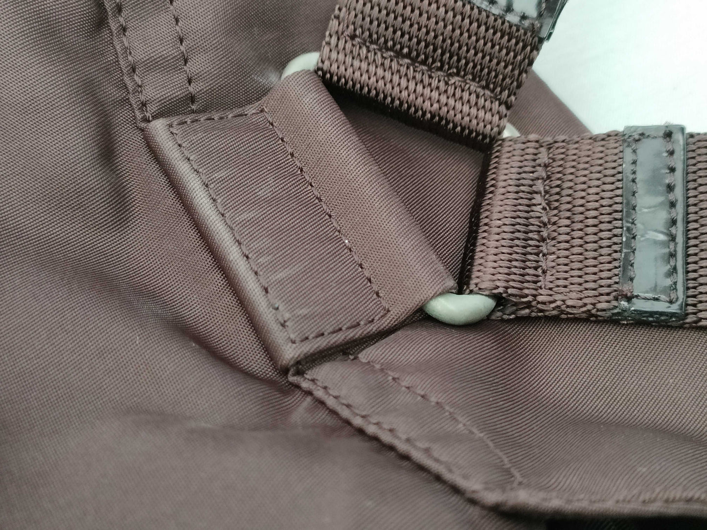 PRADA Nylon Backpack Brown Backpack