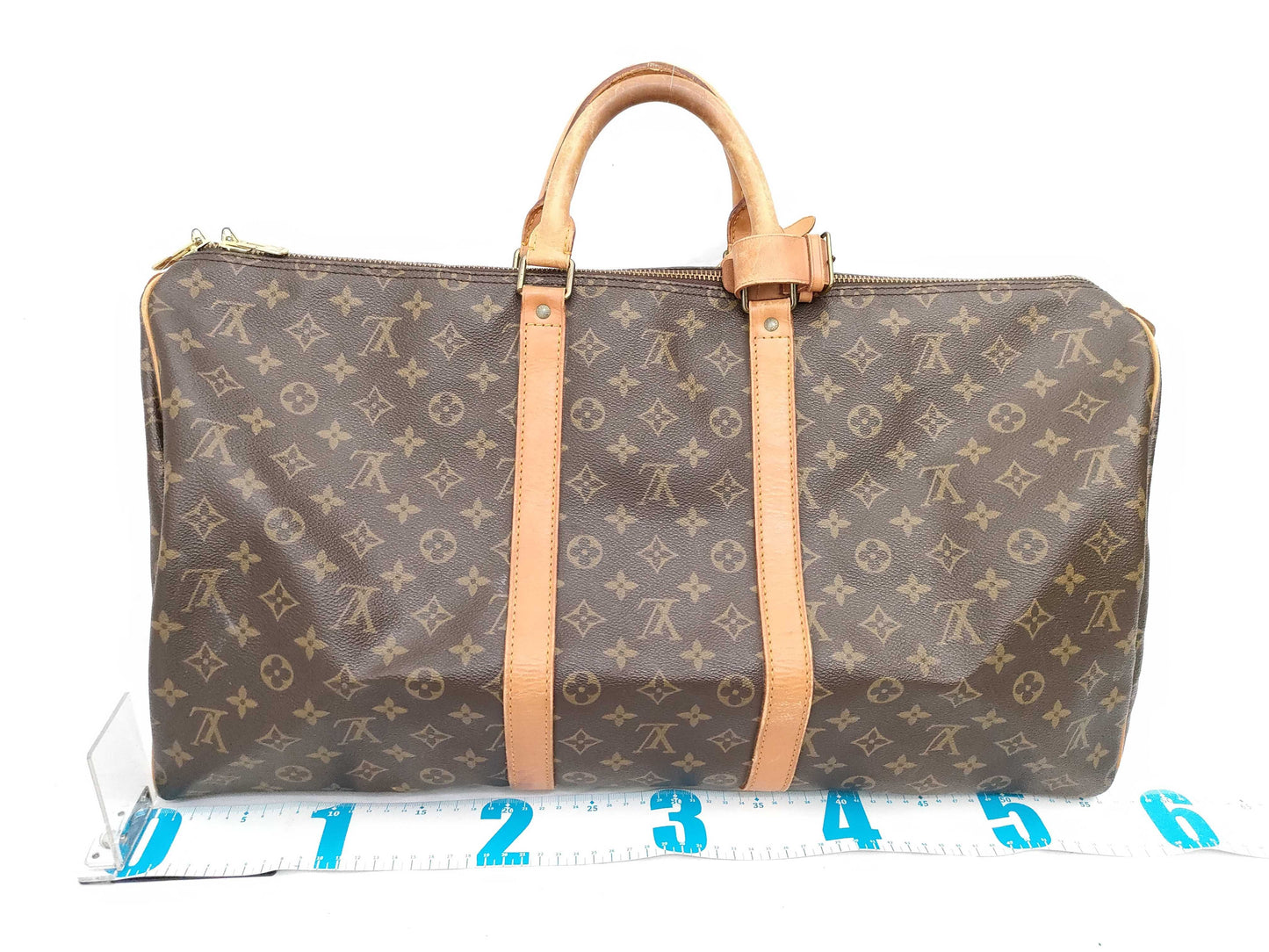 LOUIS VUITTON Monogram Keepall 55 Boston Bag