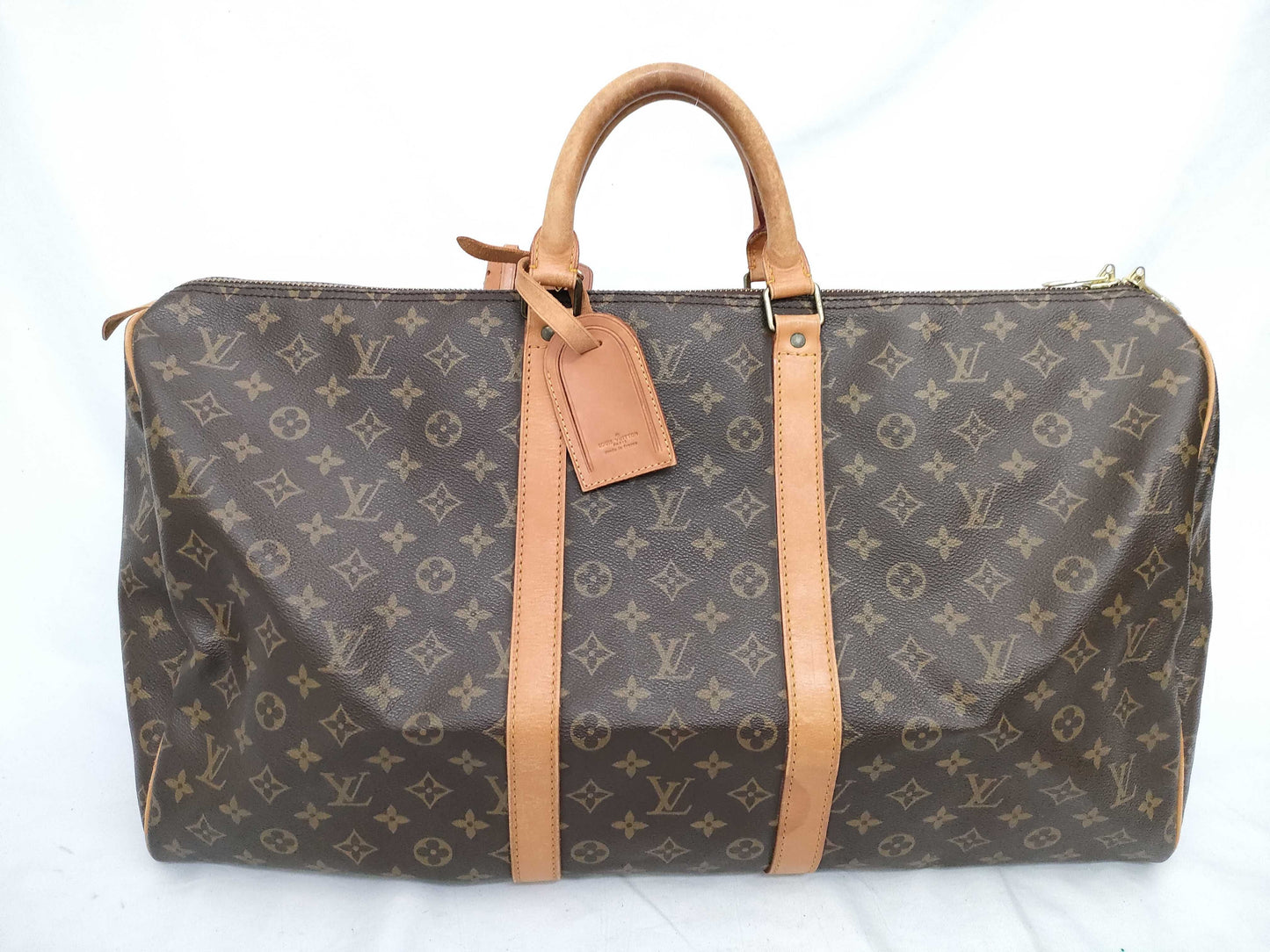 LOUIS VUITTON Monogram Keepall 55 Boston Bag