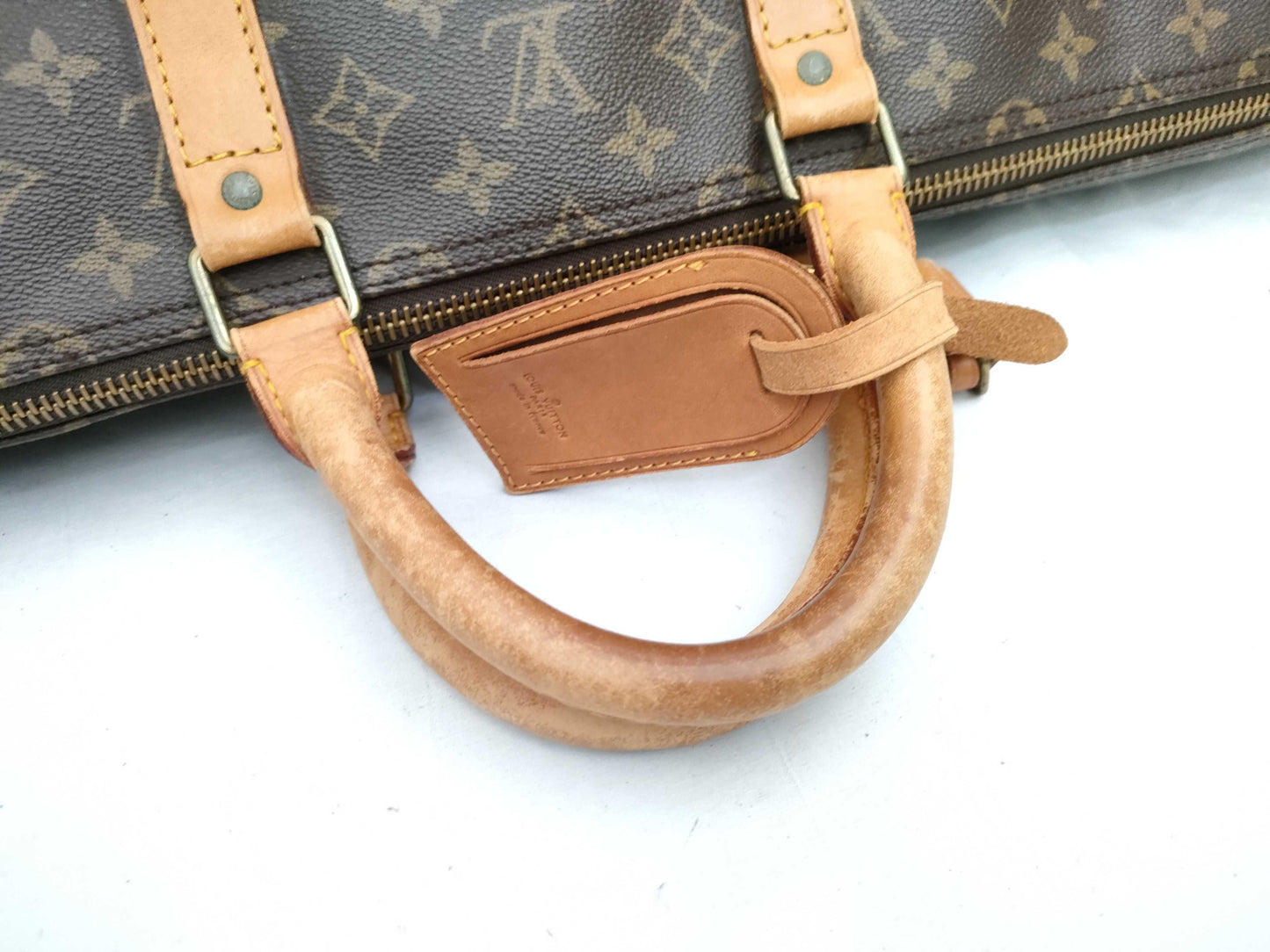 LOUIS VUITTON Monogram Keepall 55 Boston Bag