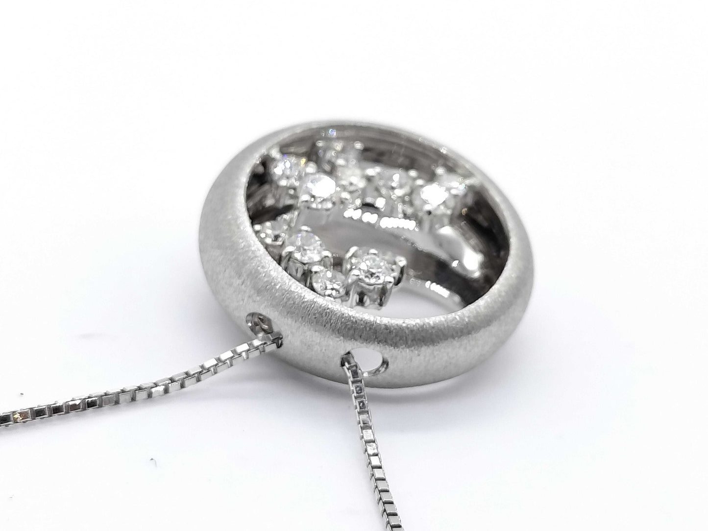 D0.32ct K18WG 6.0g Necklace