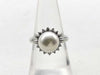 Akoya pearl ring, diameter 9.2mm, 0.33ct, 18K gold, 6.1g