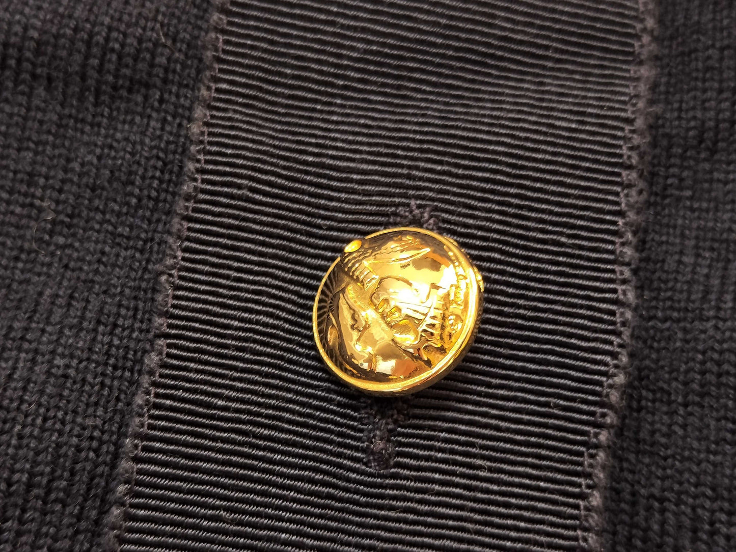 Salvatore Ferragamo Knit Set with Gold Buttons Other Apparel