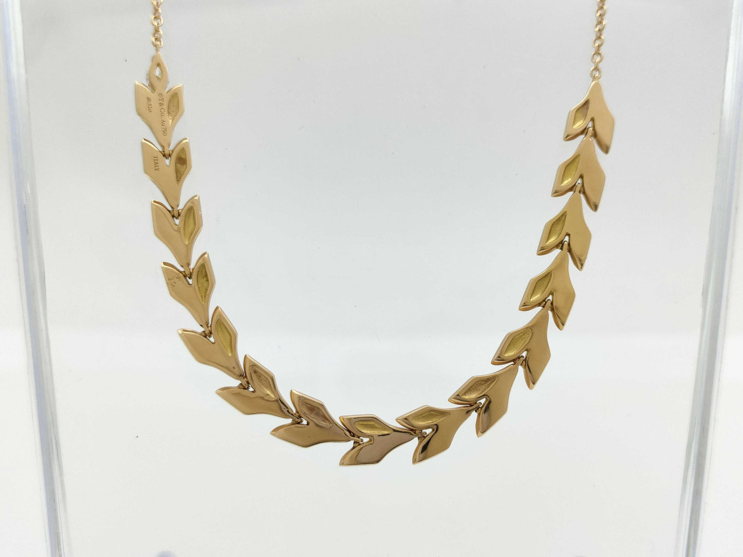 Tiffany&Co. Victoria Vine Diamond PG Au750 11.9g Necklace