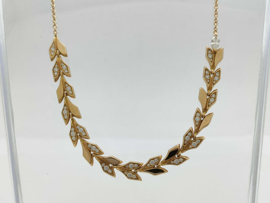 Tiffany&Co. Victoria Vine Diamond PG Au750 11.9g Necklace