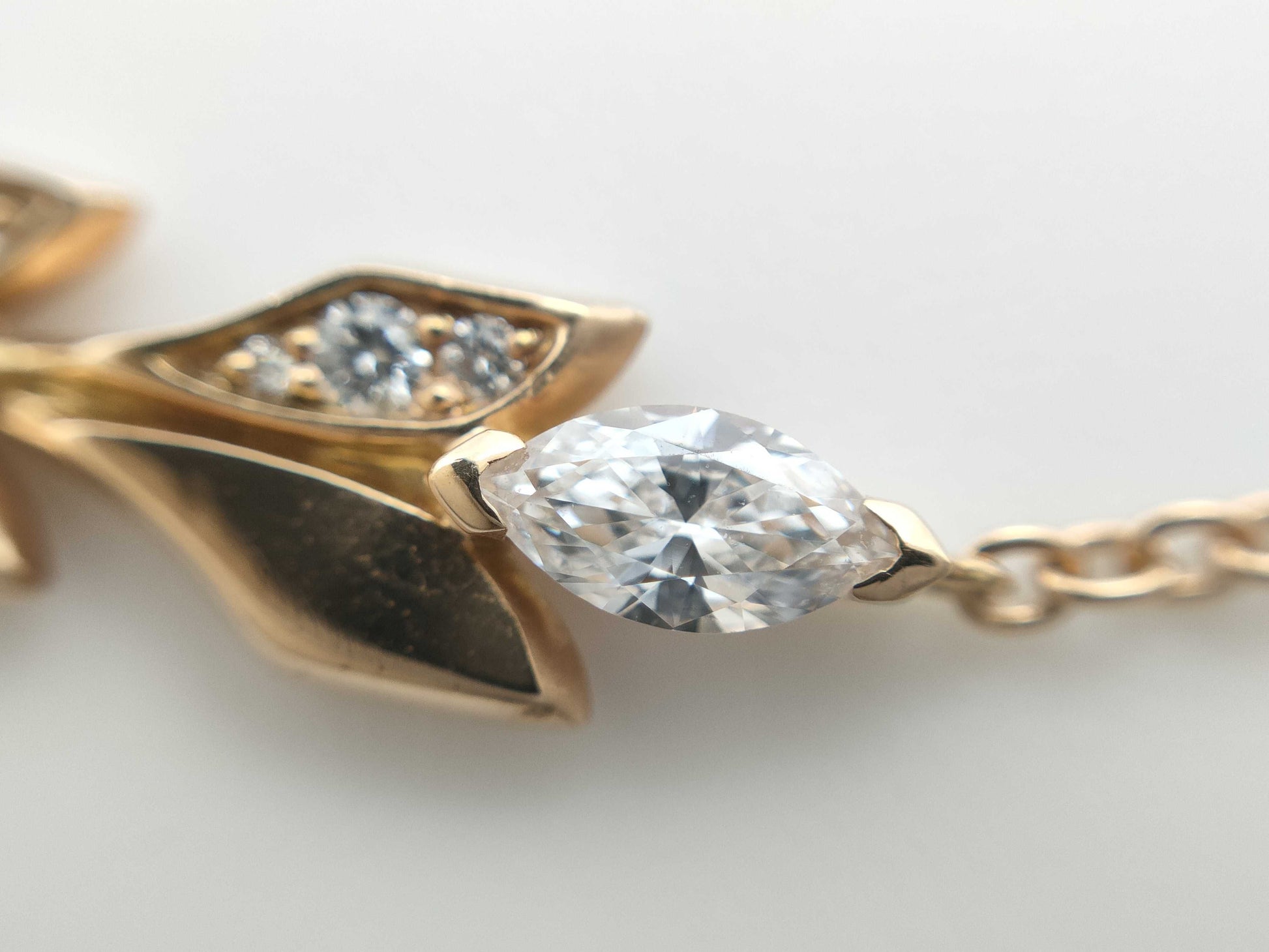 Tiffany&Co. Victoria Vine Diamond PG Au750 11.9g Necklace