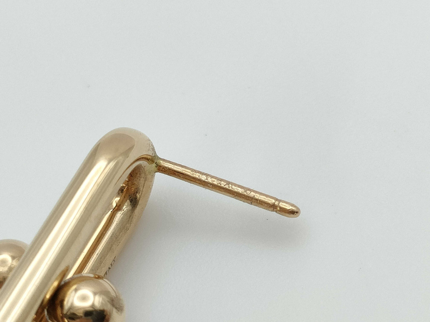 Tiffany & Co. Hardware Double Long PG AU750 9.3g Earrings
