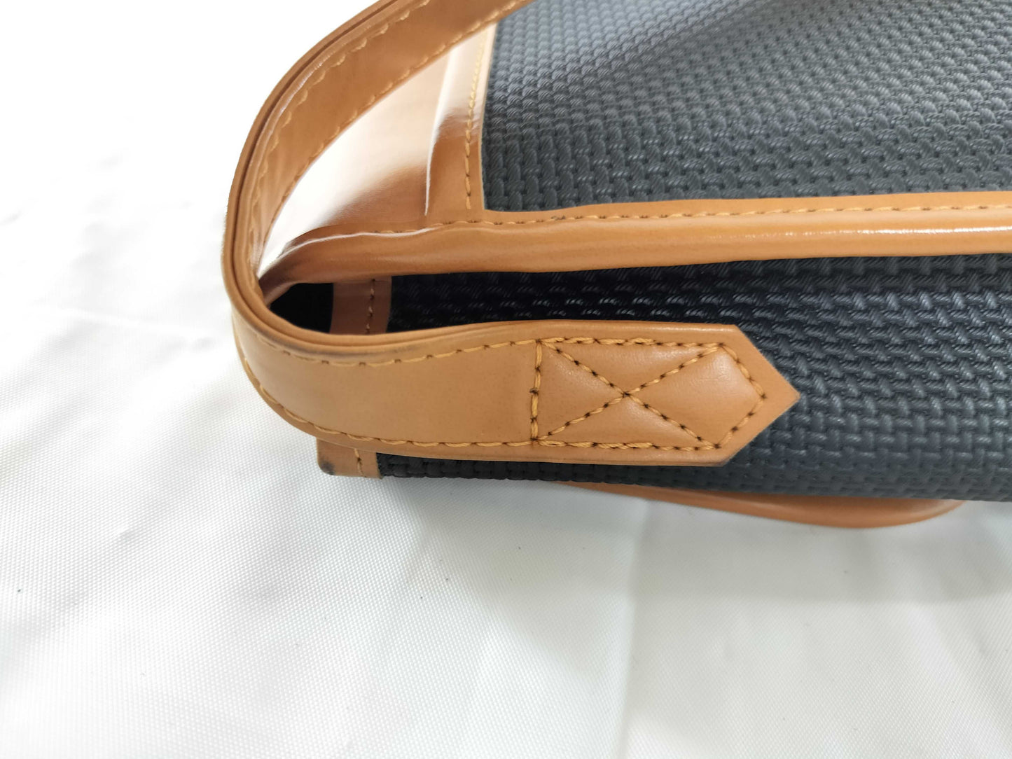Yves Saint Laurent PVC x Leather Shoulder Bag