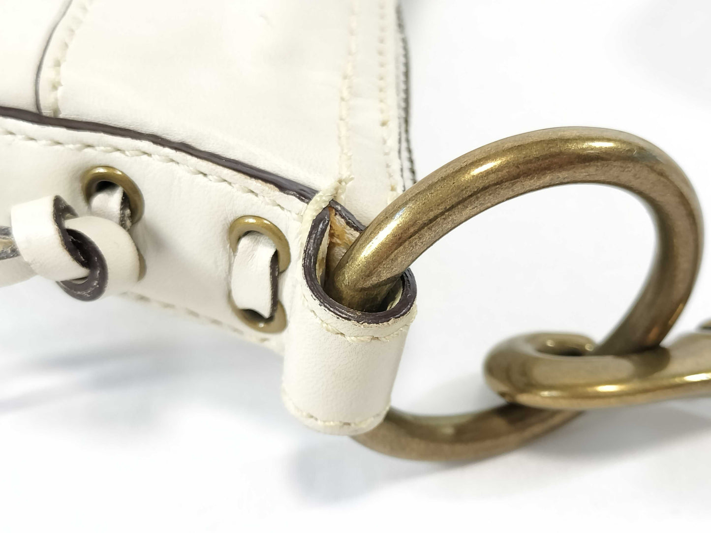 COACH 10399 Shoulder Bag White Shoulder Bag
