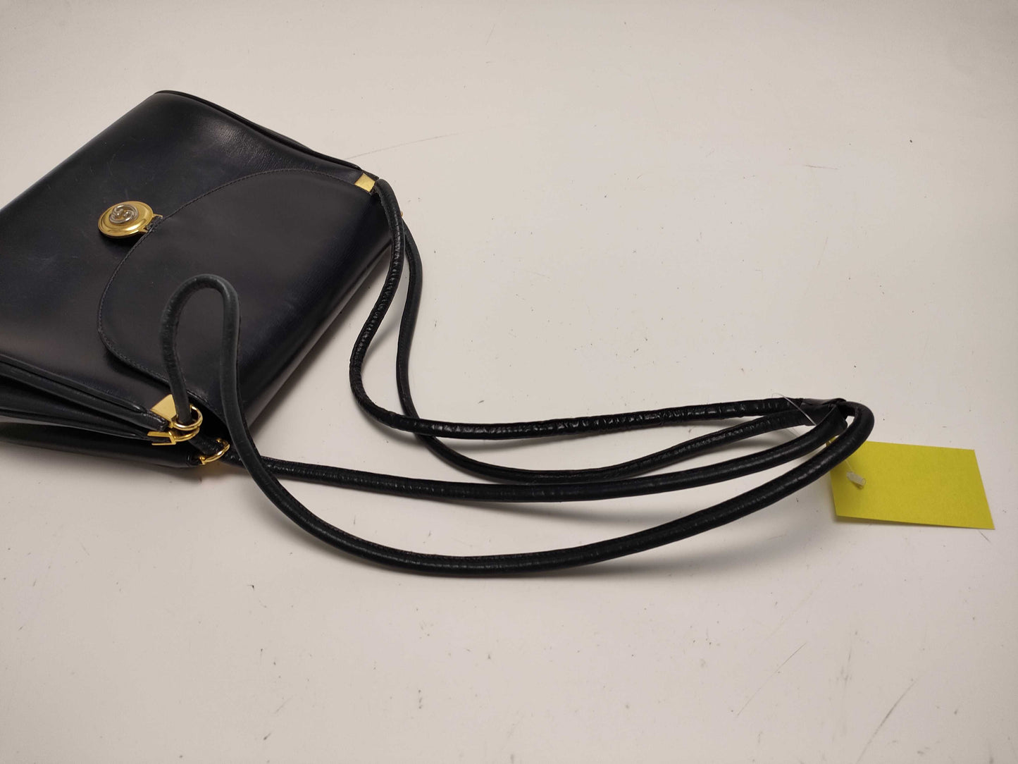 GUCCI Old Calfskin One-Shoulder Navy Shoulder Bag