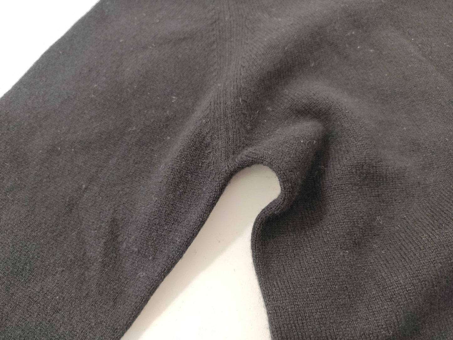 HERMES Knit Cadena Zip Black Top