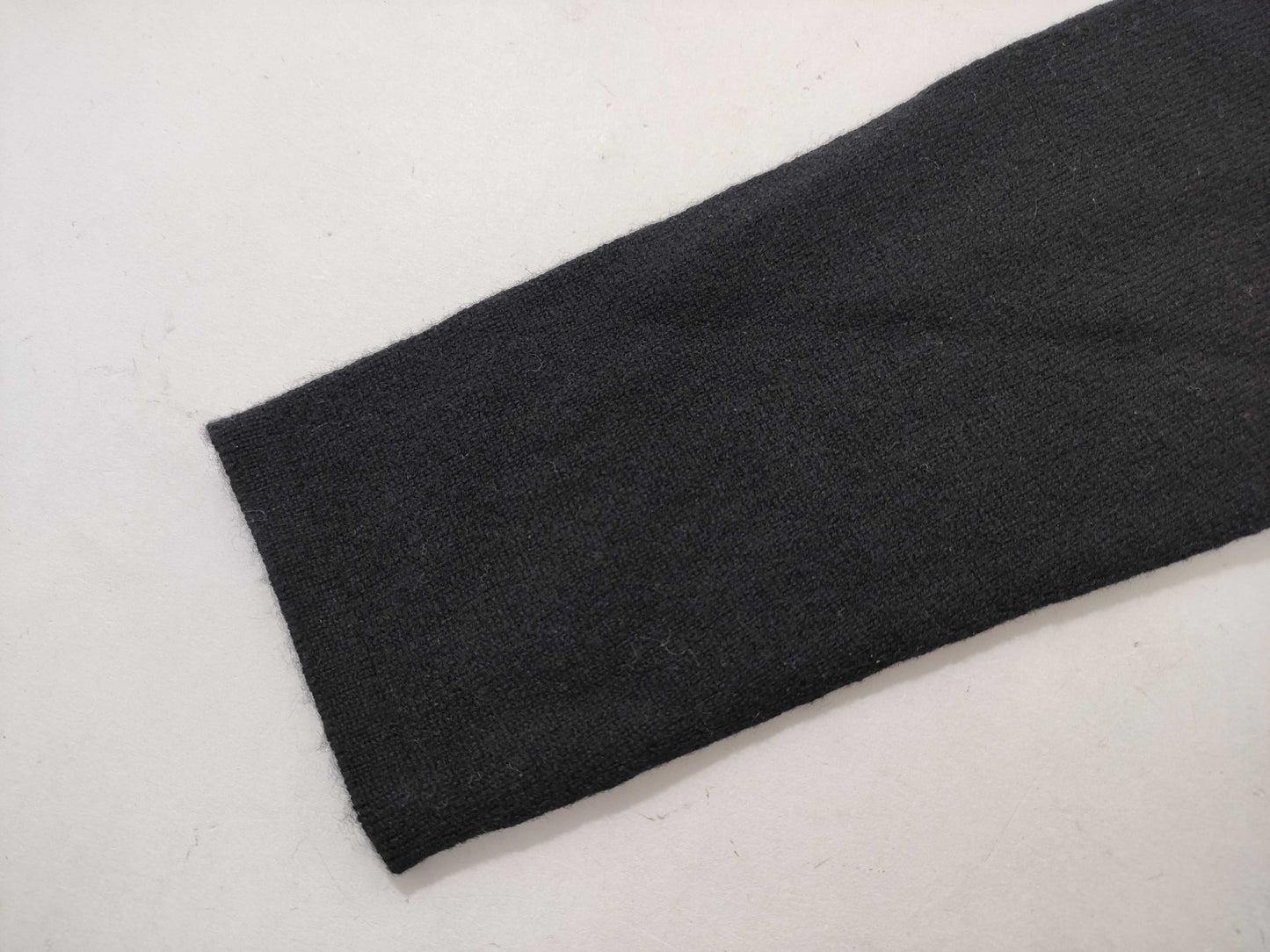 HERMES Knit Cadena Zip Black Top