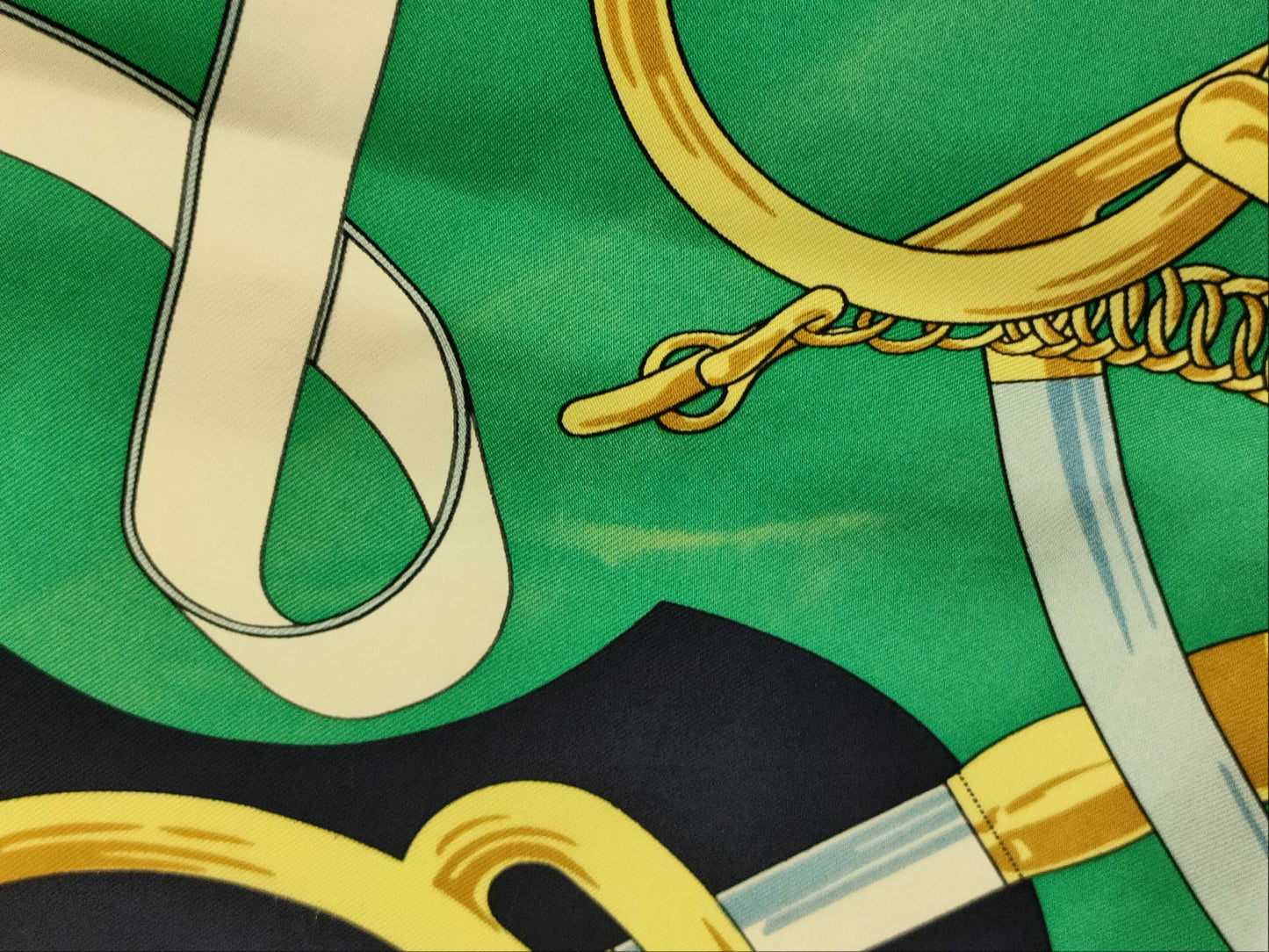 HERMES Carre Green Scarf