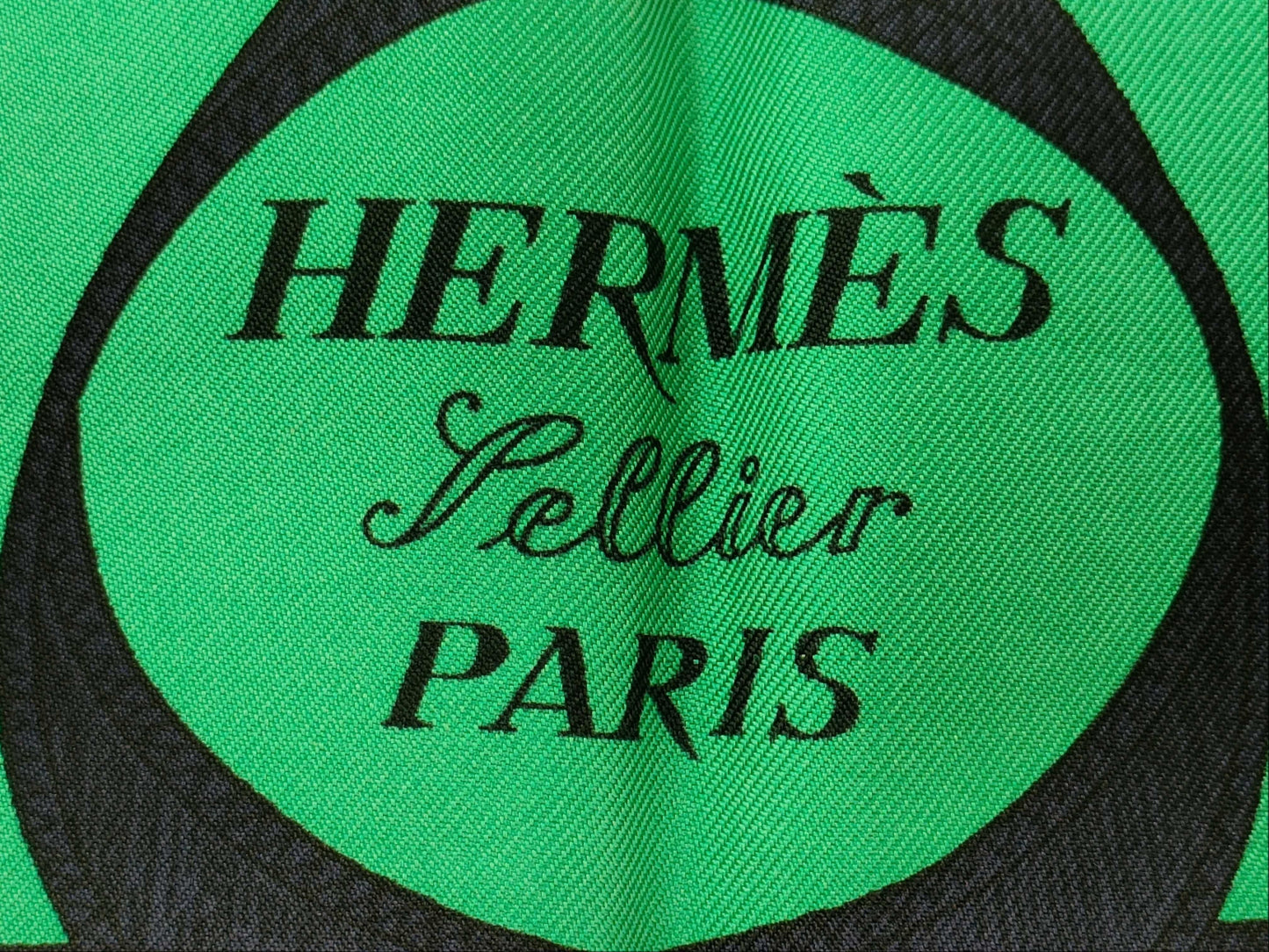 HERMES Carre Green Scarf