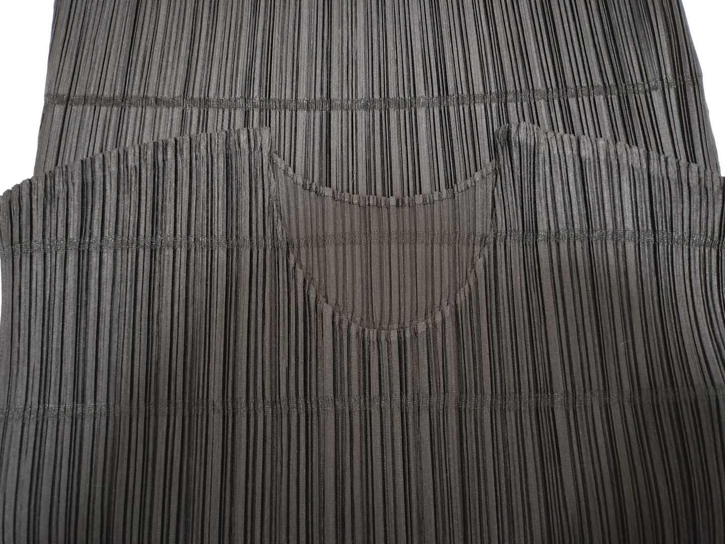 ISSEY MIYAKE Pleats Please Sleeveless Black Top