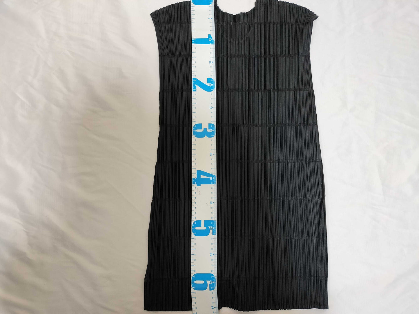 ISSEY MIYAKE Pleats Please Sleeveless Black Top