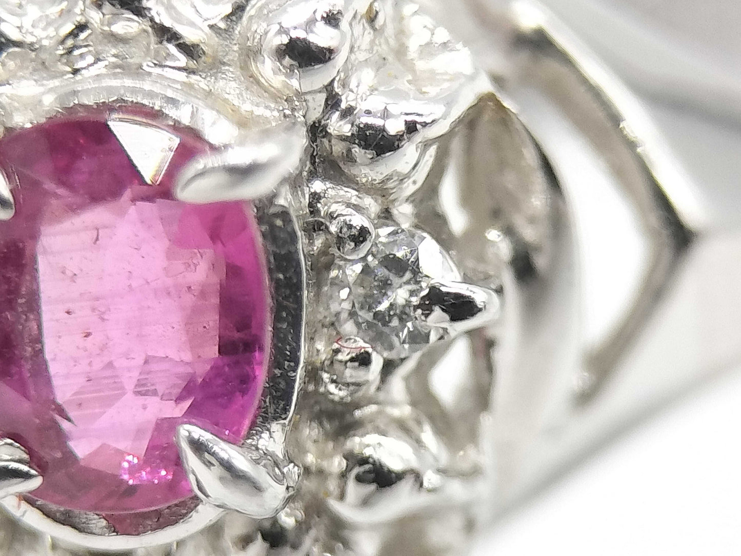 R0.27ct D0.02ct Pt900 2.8g Ring