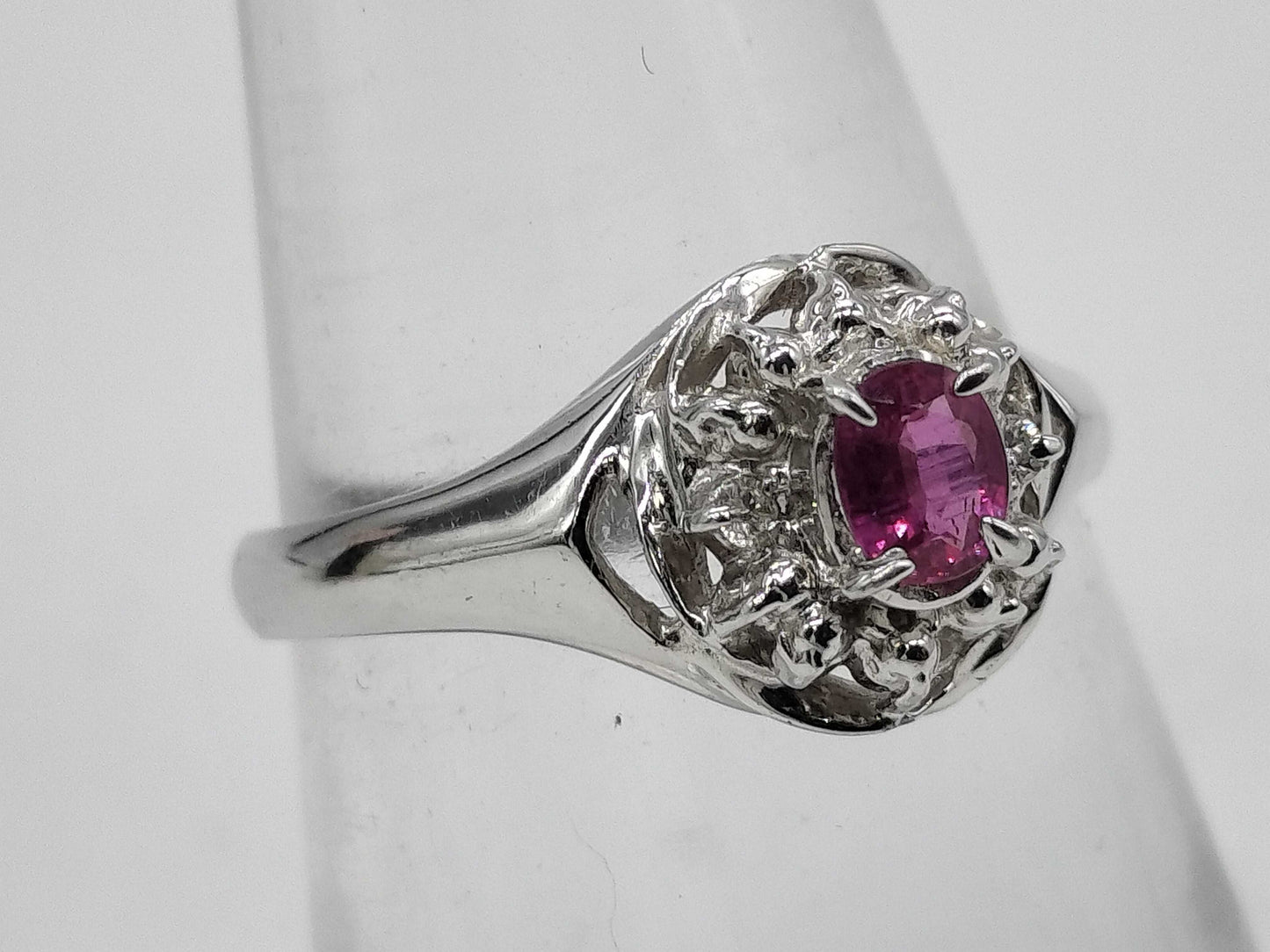 R0.27ct D0.02ct Pt900 2.8g Ring