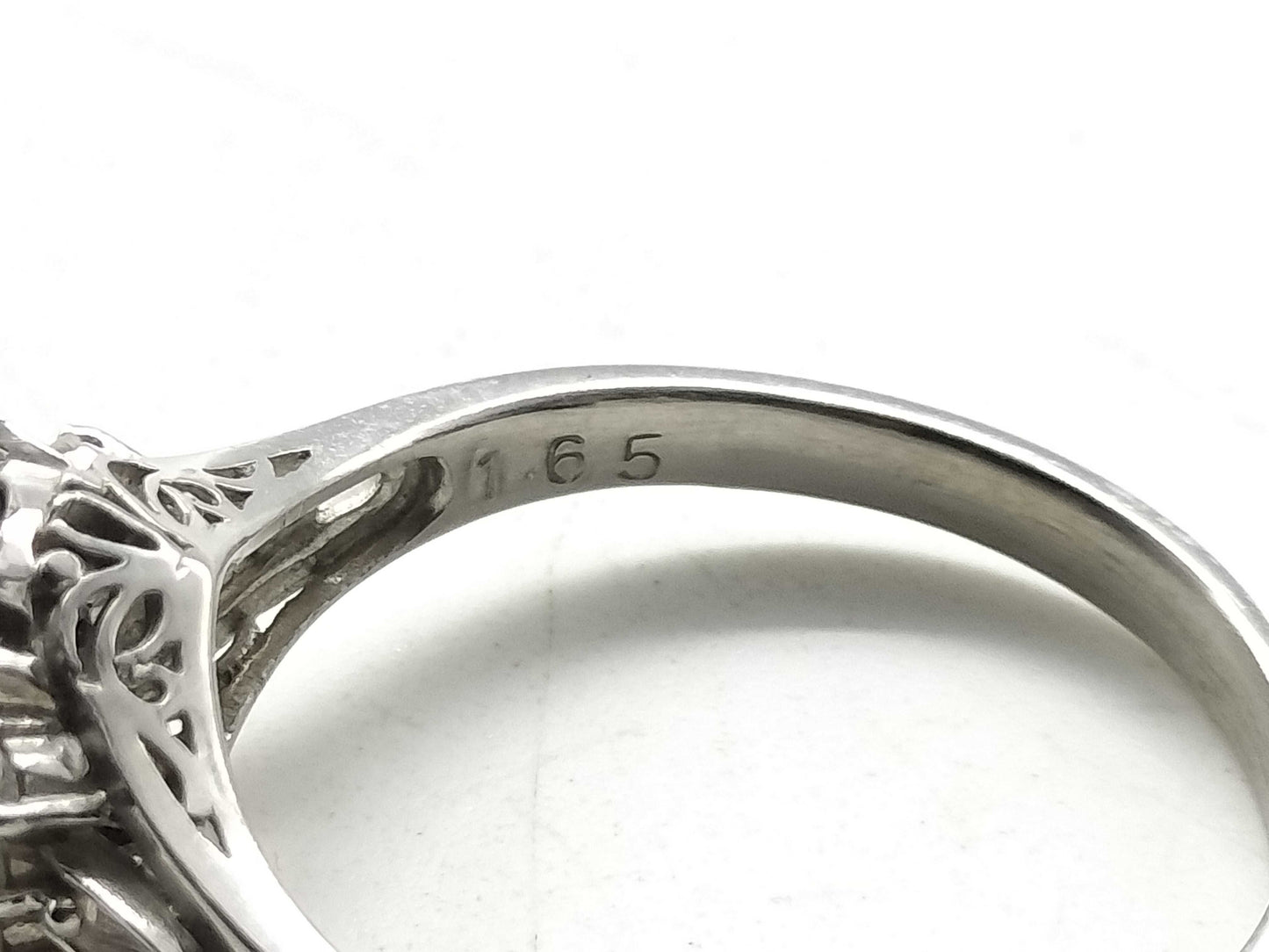 S1.65ct D0.08ct PT900 3.9g Ring