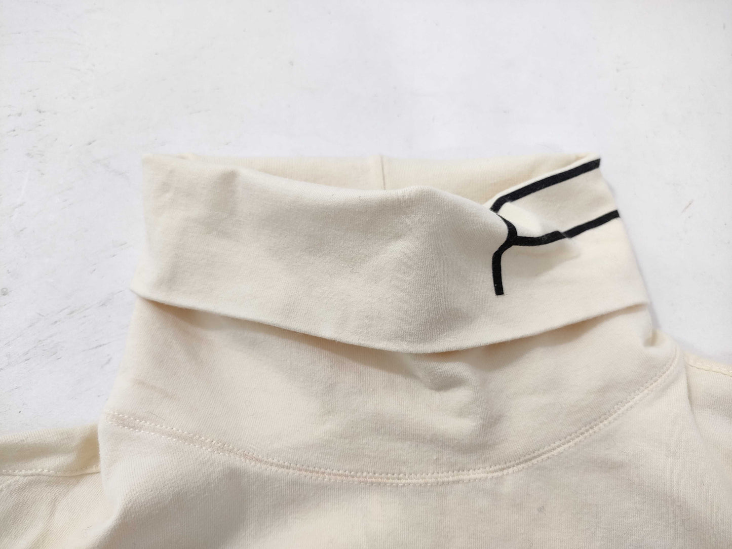 FENDI Turtleneck/Ivory/Cotton Top