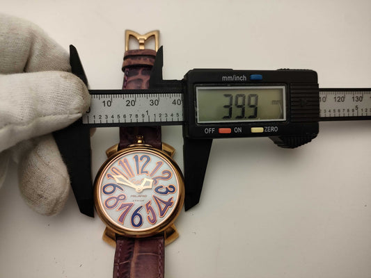 GAGA Milano Manuale 40 23096 Men's Watch with Broken Crown