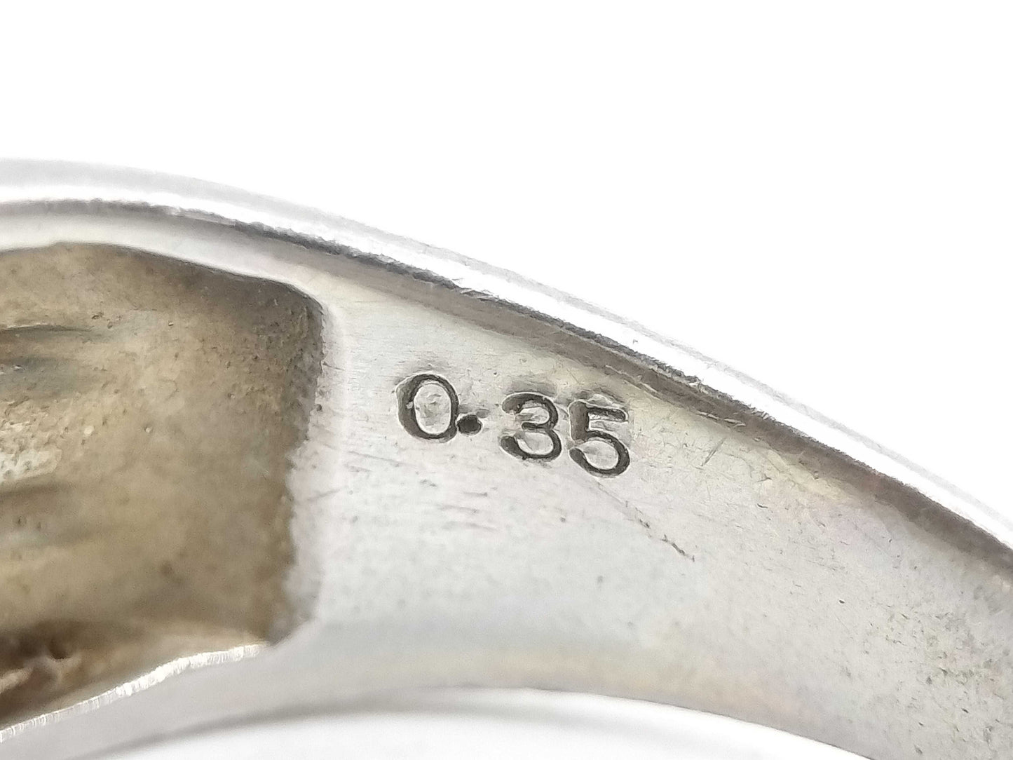 D0.35ct Pt900/K18 7.4g Ring