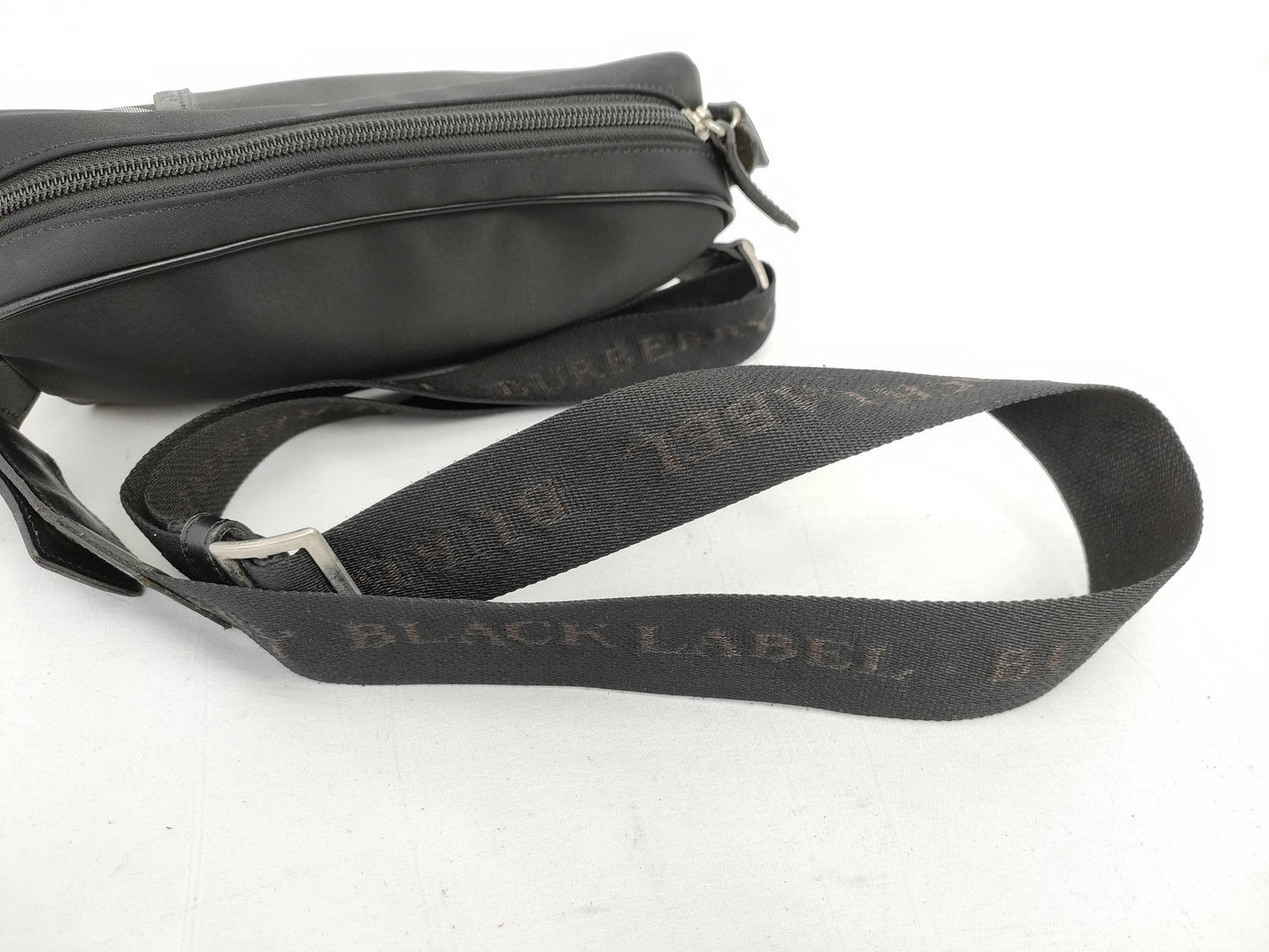 BURBERRY BLACK LABEL Black Label Shoulder Bag in Black Nylon Check