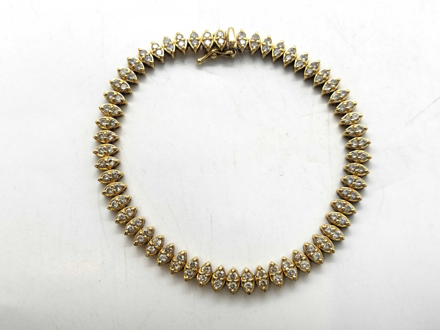 Tennis Bracelet D3.08ct K18 14.9g Bracelet/Bangle