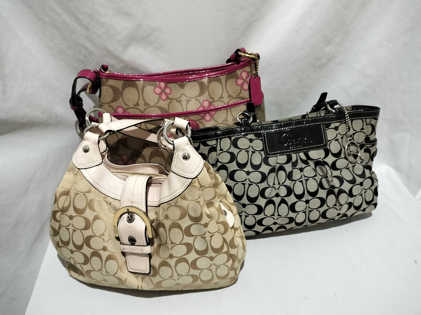 COACH Signature F20808/F17094/F14281 3-Piece Handbag