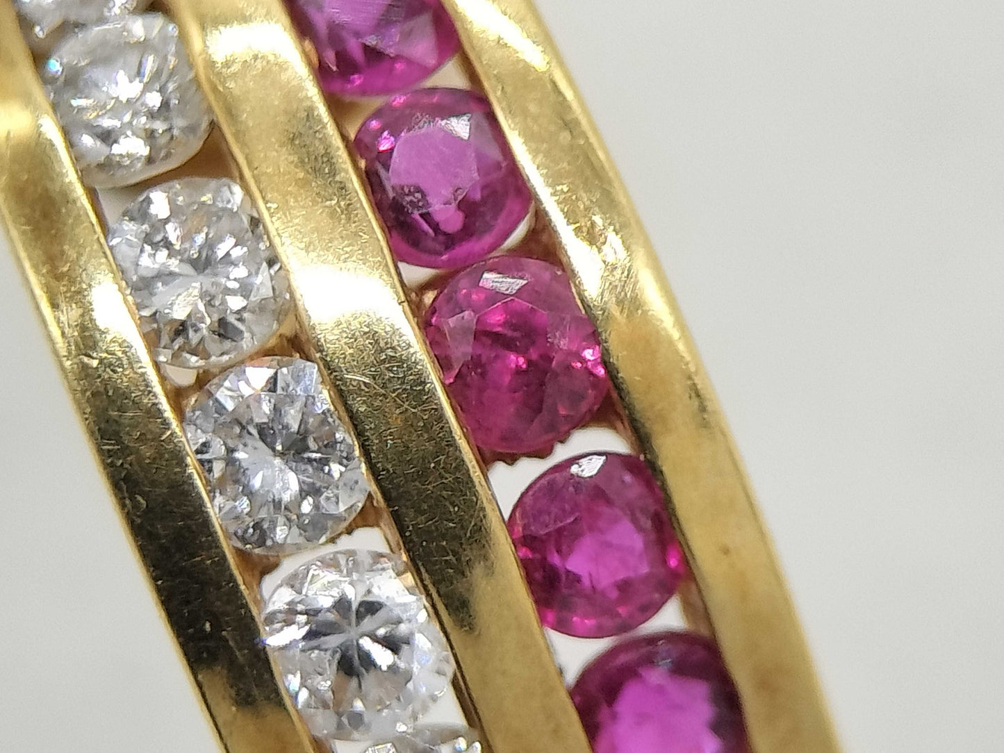 Ruby and Diamond 18K 3.0g Earrings