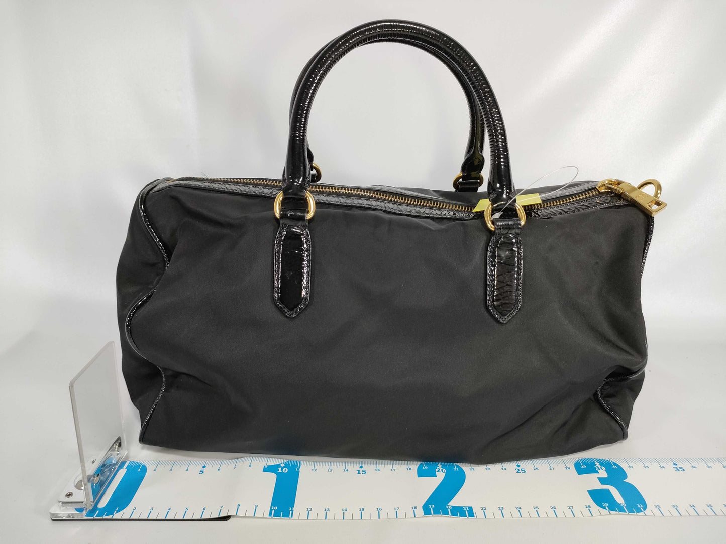 PRADA Nylon Mini Boston Handbag