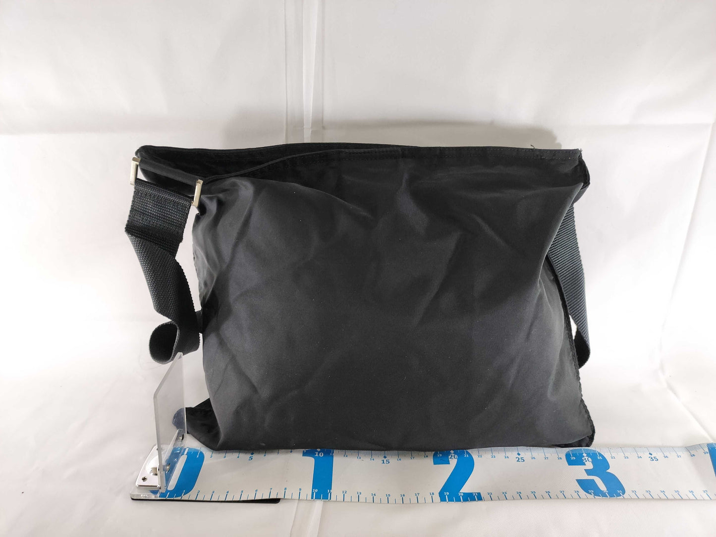 PRADA Nylon Triangle Logo Shoulder Bag