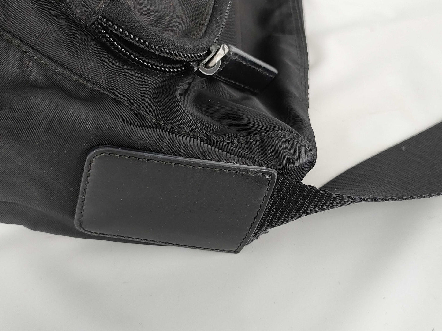 PRADA Nylon Shoulder Bag in Black