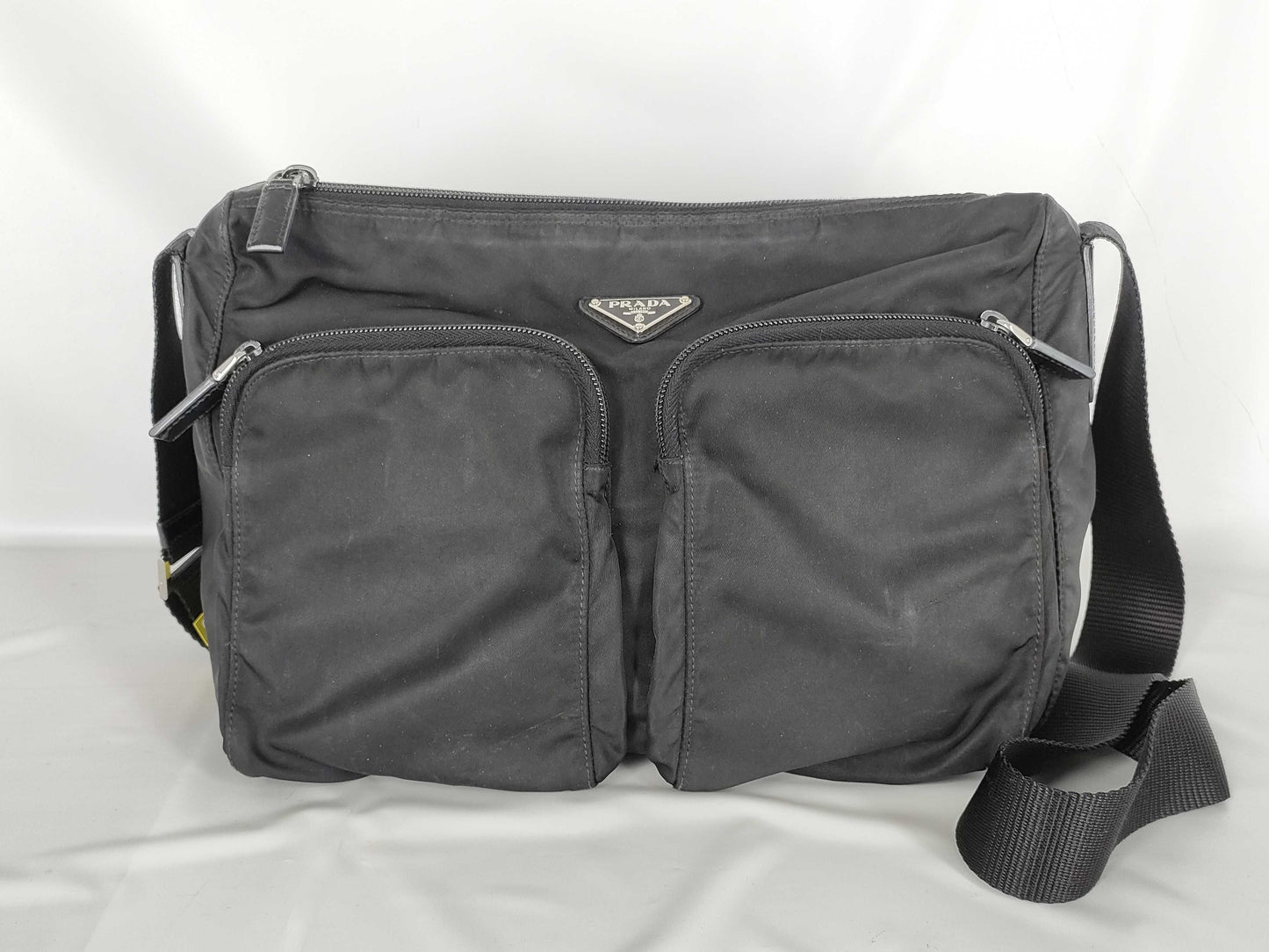 PRADA Nylon Shoulder Bag in Black