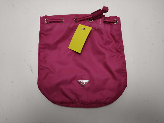 PRADA nylon drawstring pouch, pink