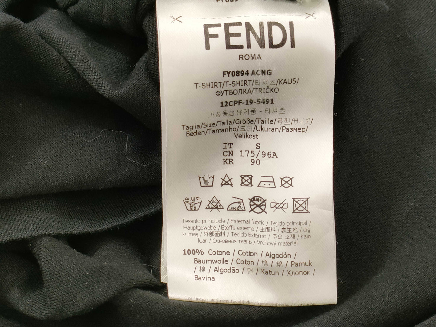 FENDI Bugs T-shirt, size S