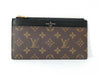 LOUIS VUITTON Monogram Macassar Slim Purse M80348 Card Case, Pass Case, Business Card Case