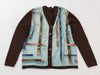 GUCCI Knit Cardigan x Silk with Stain