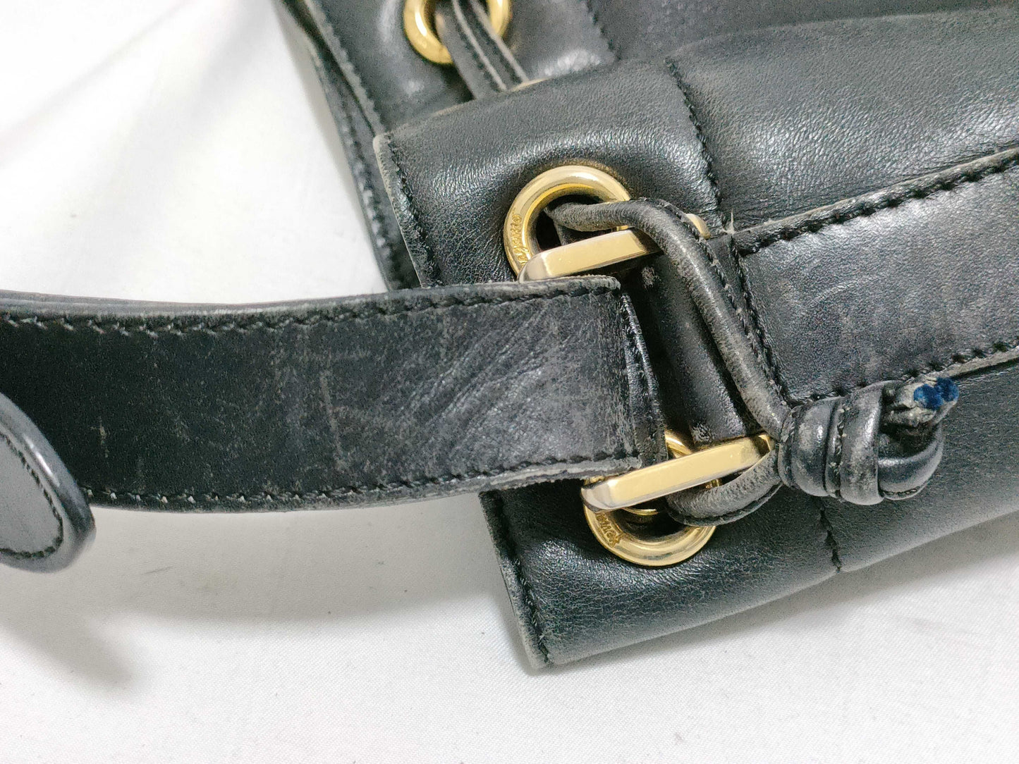 Salvatore Ferragamo Leather Bucket Shoulder Bag