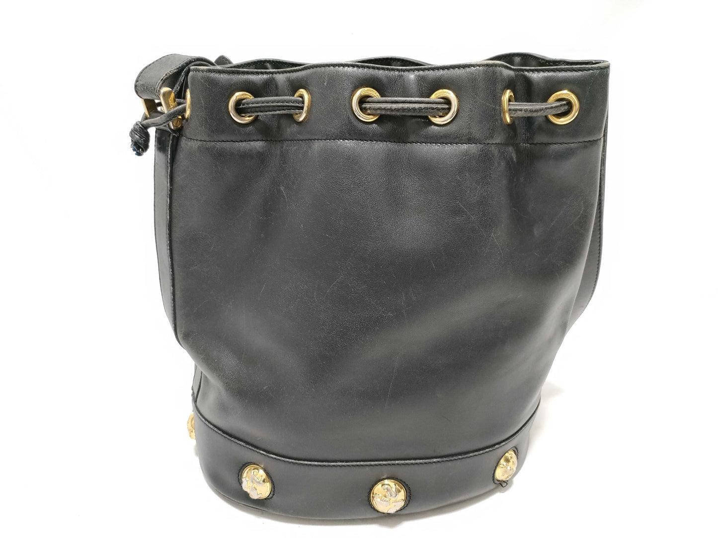 Salvatore Ferragamo Leather Bucket Shoulder Bag