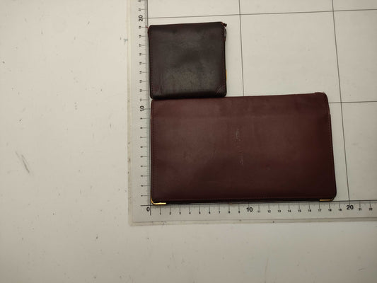 Cartier Billfold and Coin Case Set of 3 Wallets