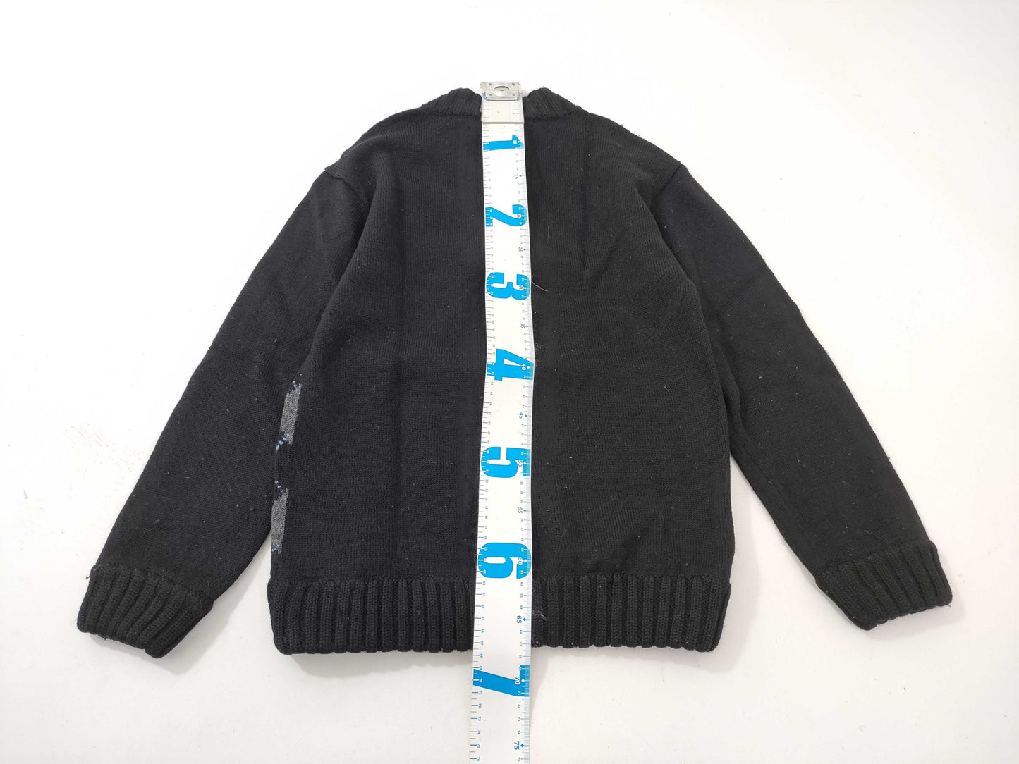 BURBERRY BLACK LABEL Diamond Print Zip-Up Knit Jacket