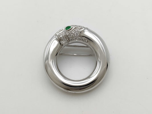 Cartier Panthere de Cartier Emerald Diamond WG 750 16.2g brooch