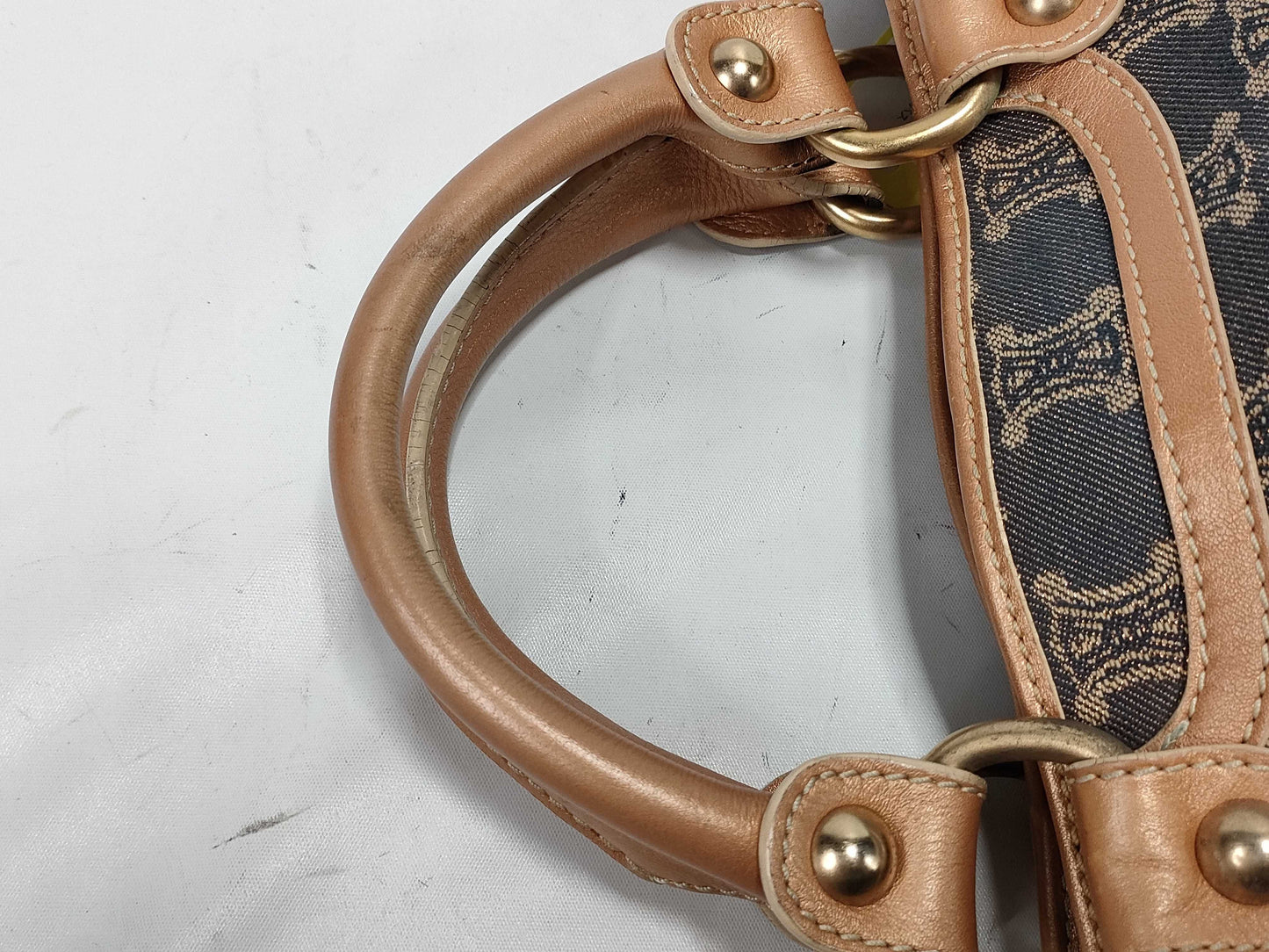 CELINE Macadam Canvas Handbag