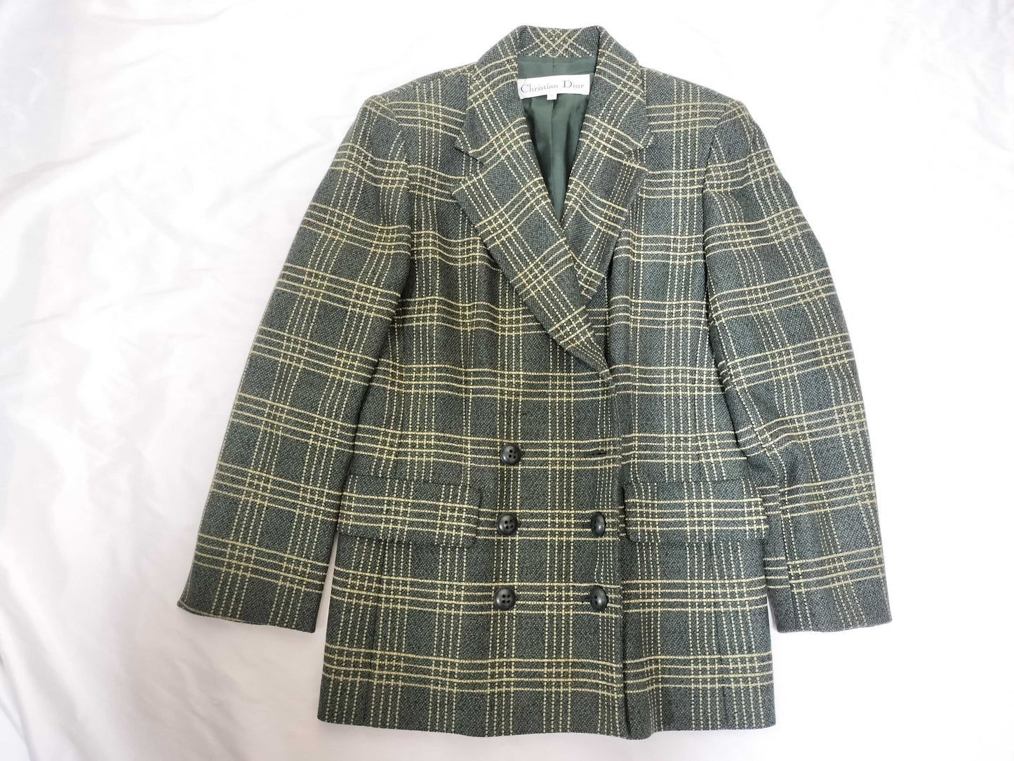 Dior Check Jacket Green Jacket