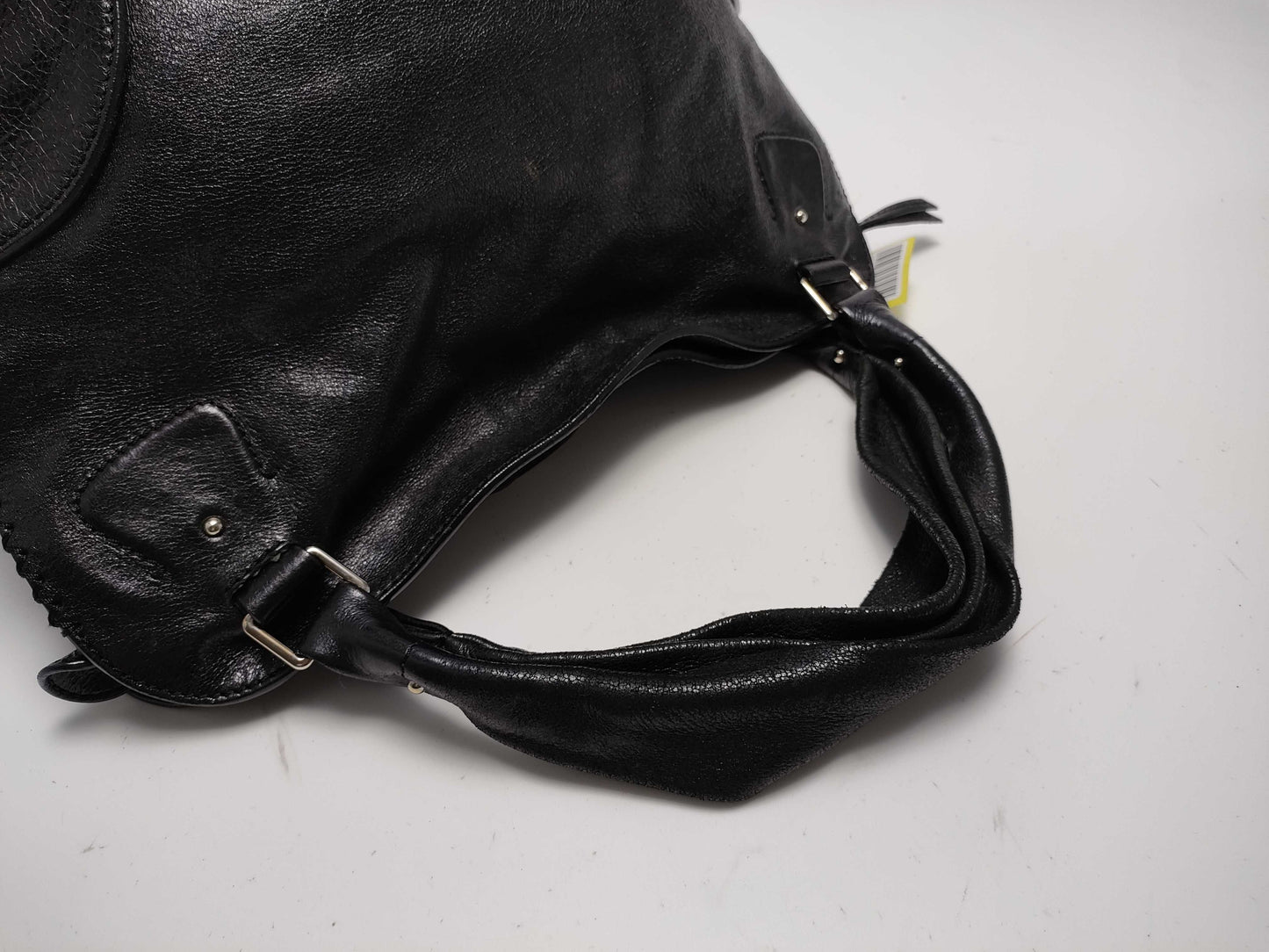 CELINE Leather Tote Shoulder Bag with Crown Charm