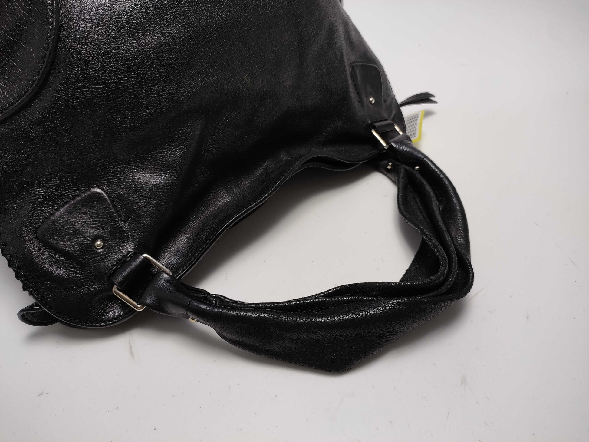 CELINE Leather Tote Shoulder Bag with Crown Charm